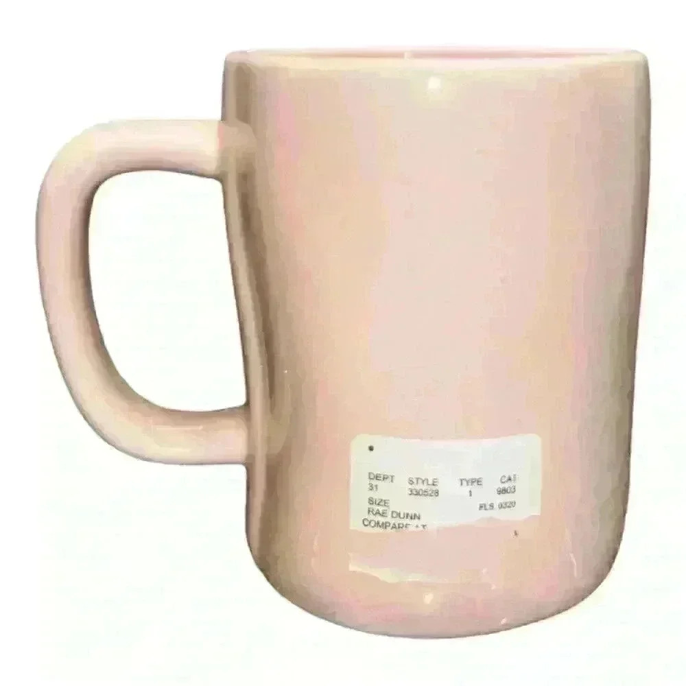 NWT Rae Dunn By Magenta PEEP PEEP Pink Ceramic Coffee Mug - Picture 3 of 5
